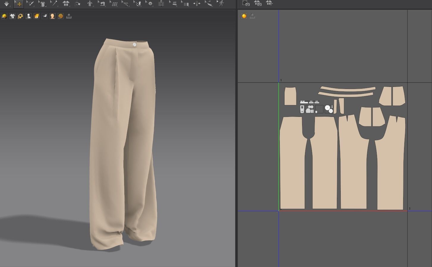 Female pants pack - 3D Model Low-poly 3D model_15