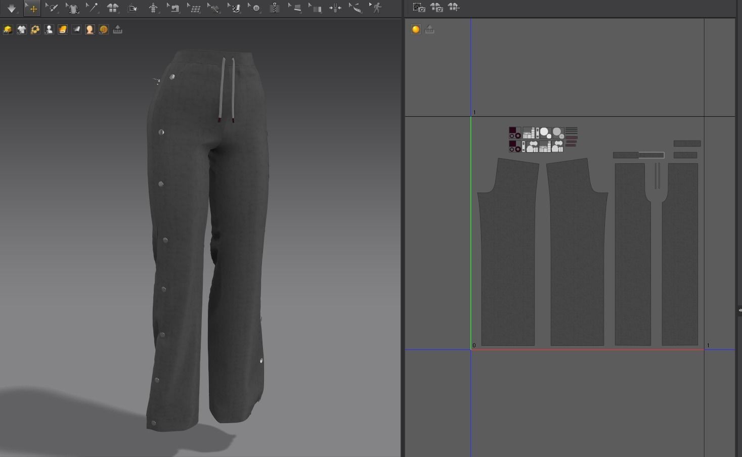 Female pants pack - 3D Model Low-poly 3D model_19
