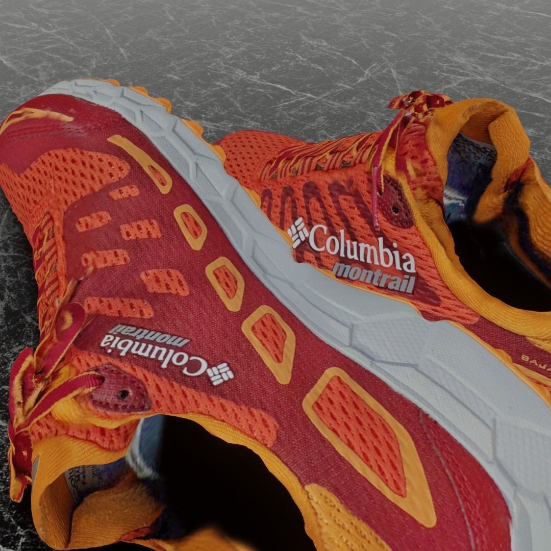 COLUMBIA MONTRAIL 3D SHOES  Low-poly 3D model_8