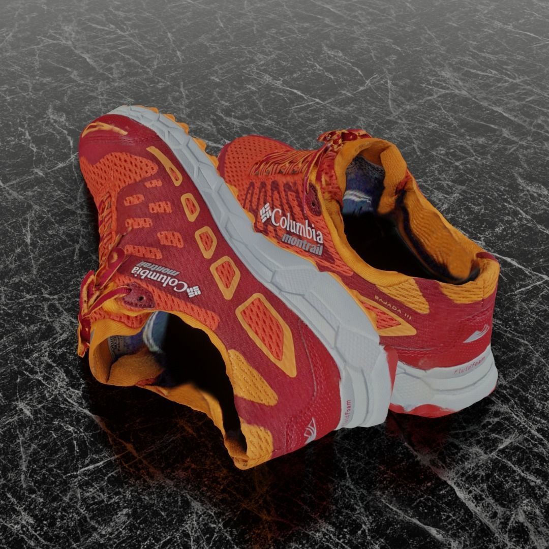 COLUMBIA MONTRAIL 3D SHOES  Low-poly 3D model_6