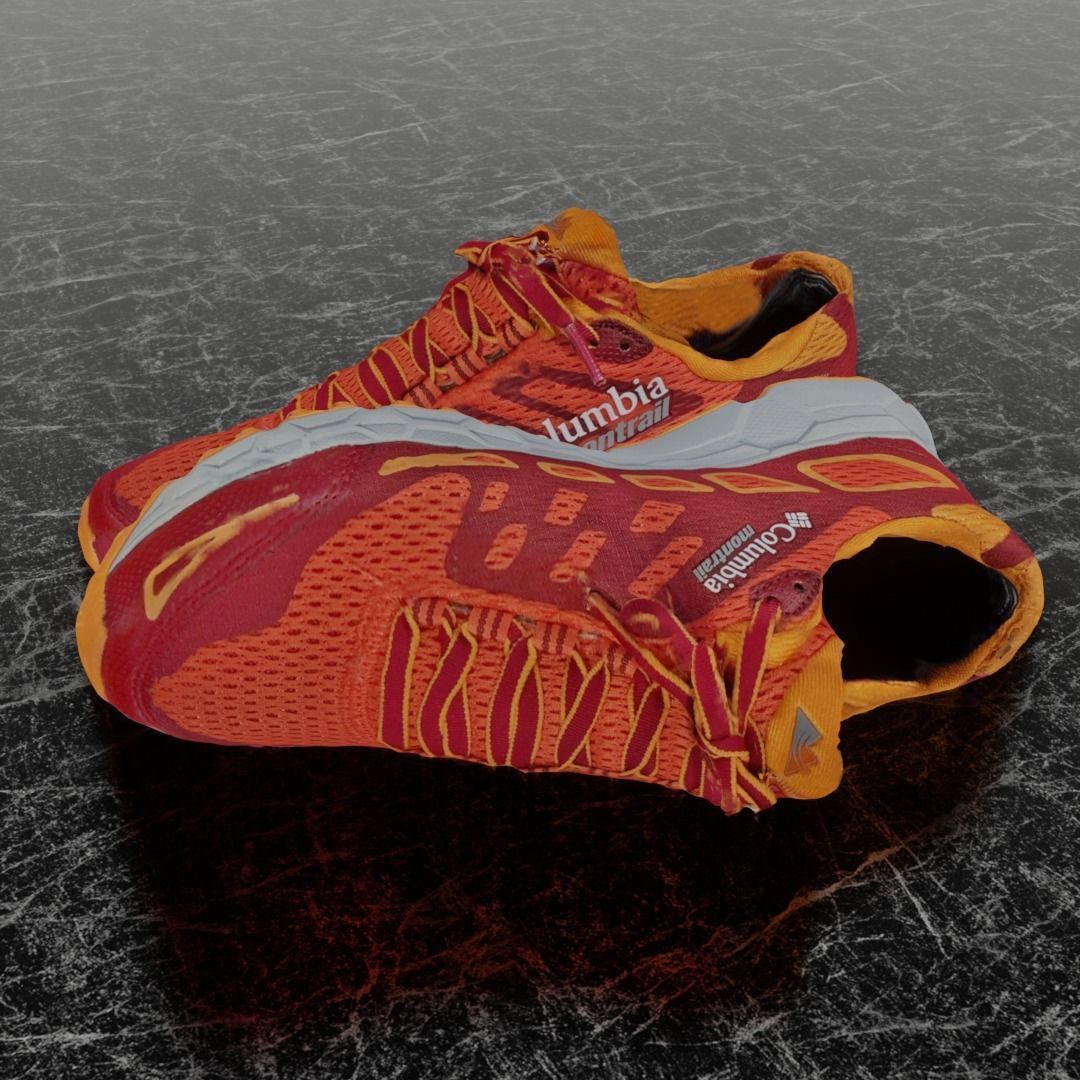 COLUMBIA MONTRAIL 3D SHOES  Low-poly 3D model_1