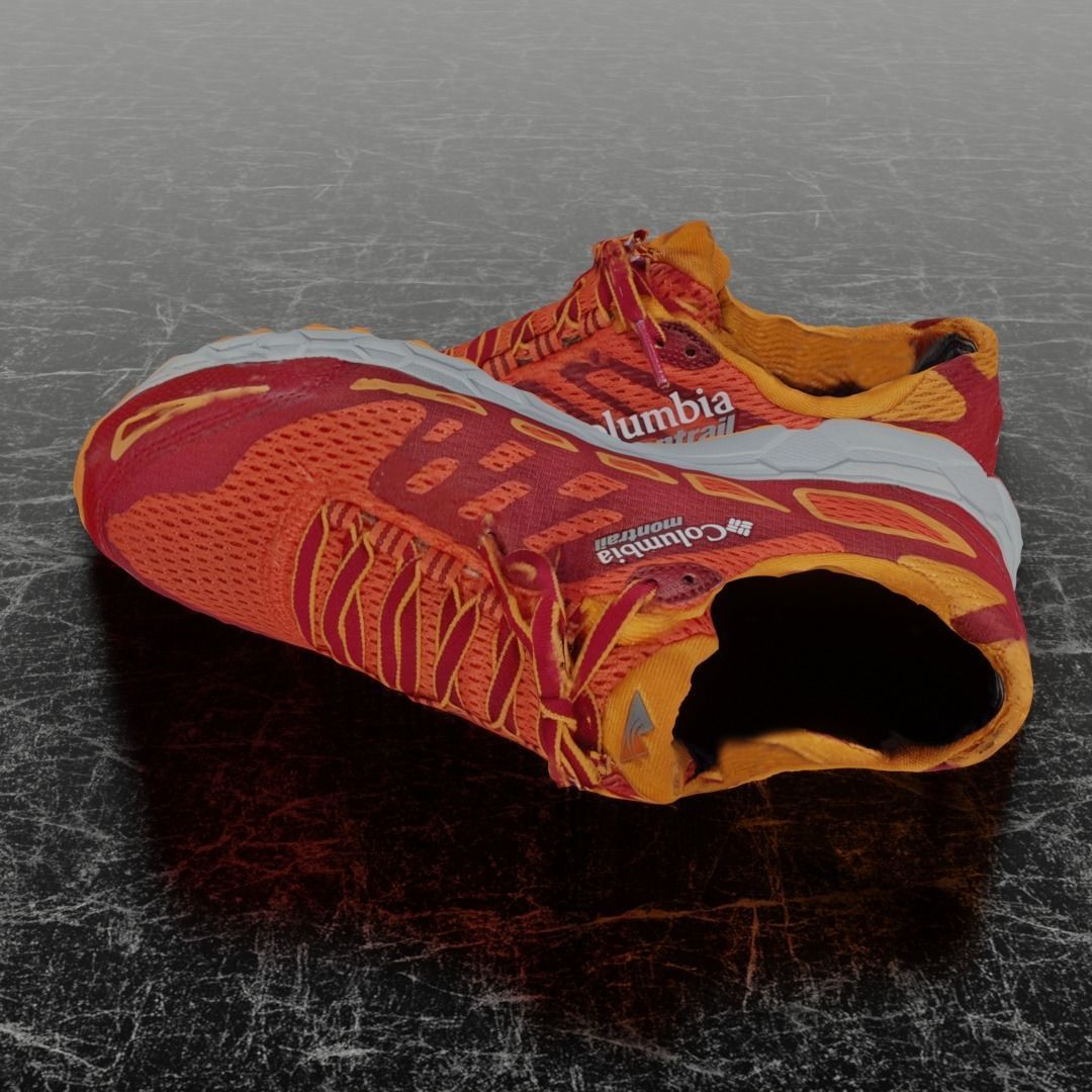 COLUMBIA MONTRAIL 3D SHOES  Low-poly 3D model_7