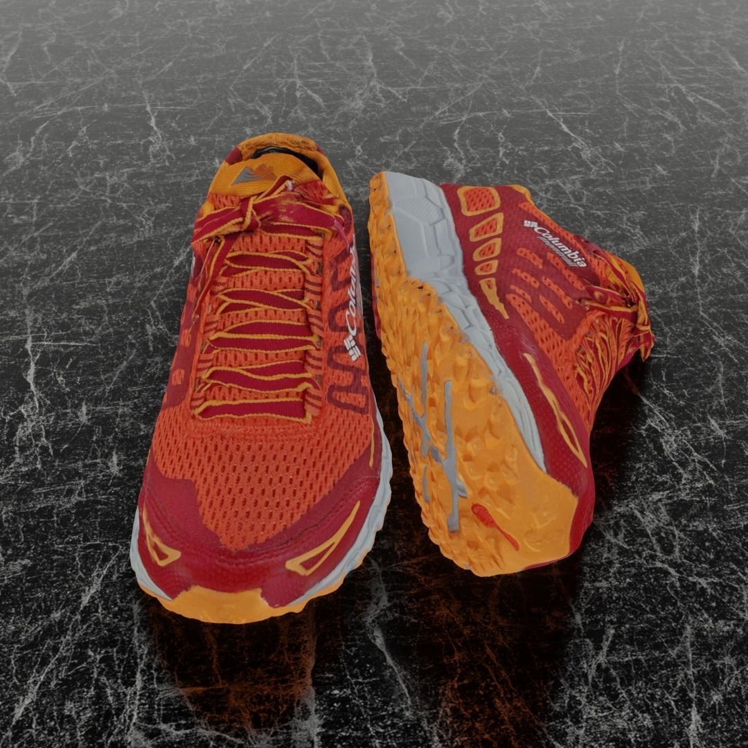 COLUMBIA MONTRAIL 3D SHOES  Low-poly 3D model_3