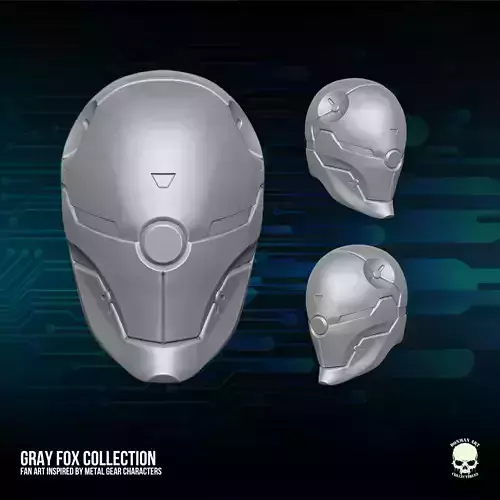 Gray Fox fan art 3D printable file for action figures
