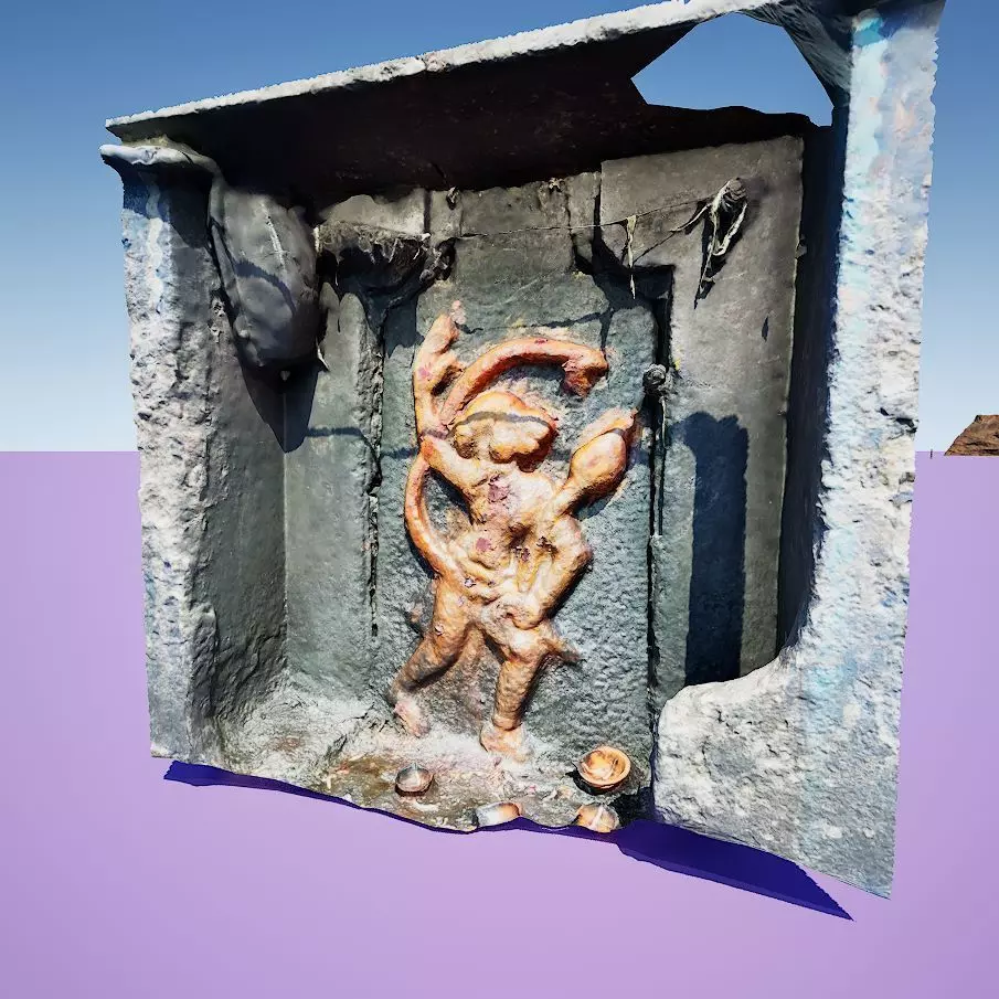 Worship Hanuman Worship idol 3D model