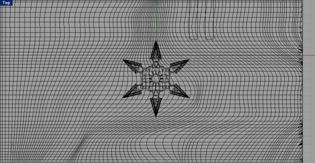 6 Point Shuriken 3D model_1