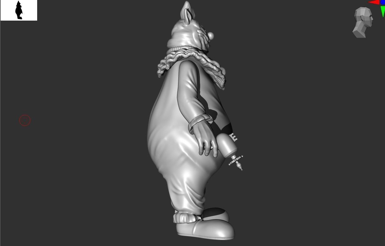 Fatso Klown Figure  3D print model_1