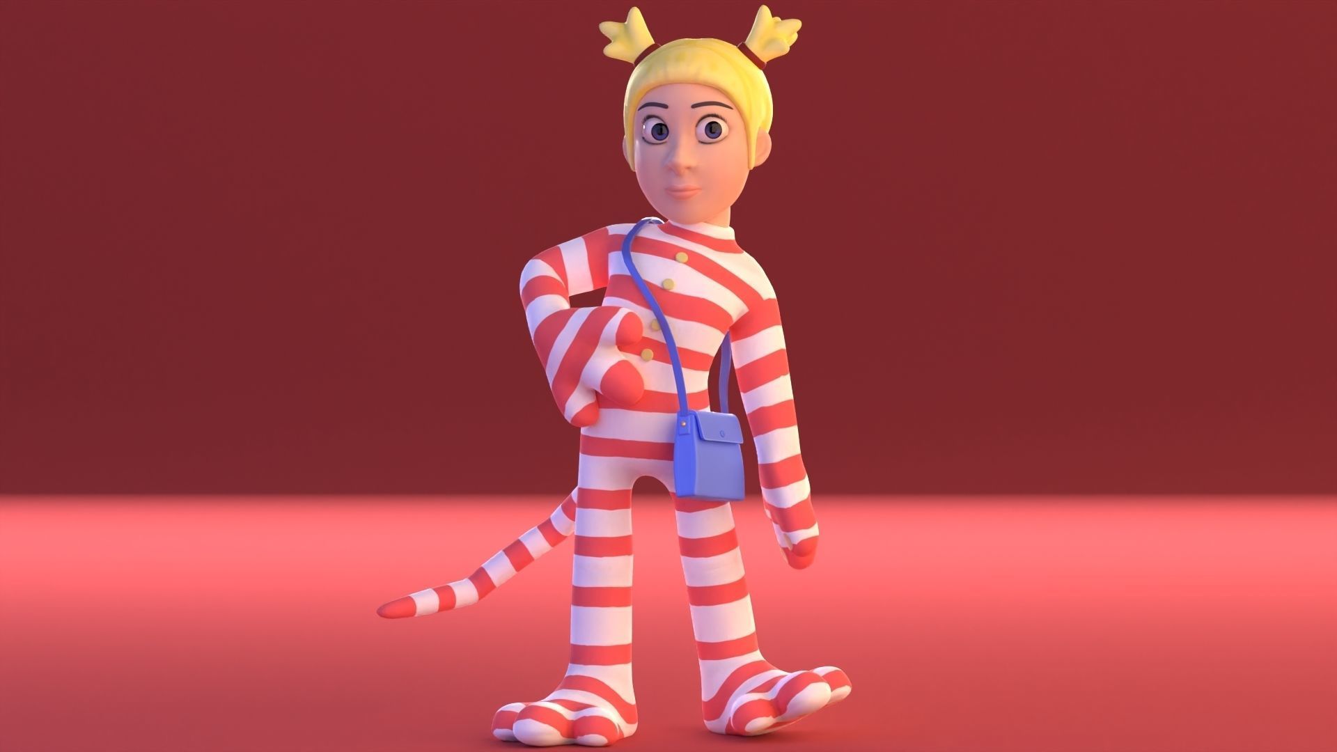 Popee the Performer 3D model_1