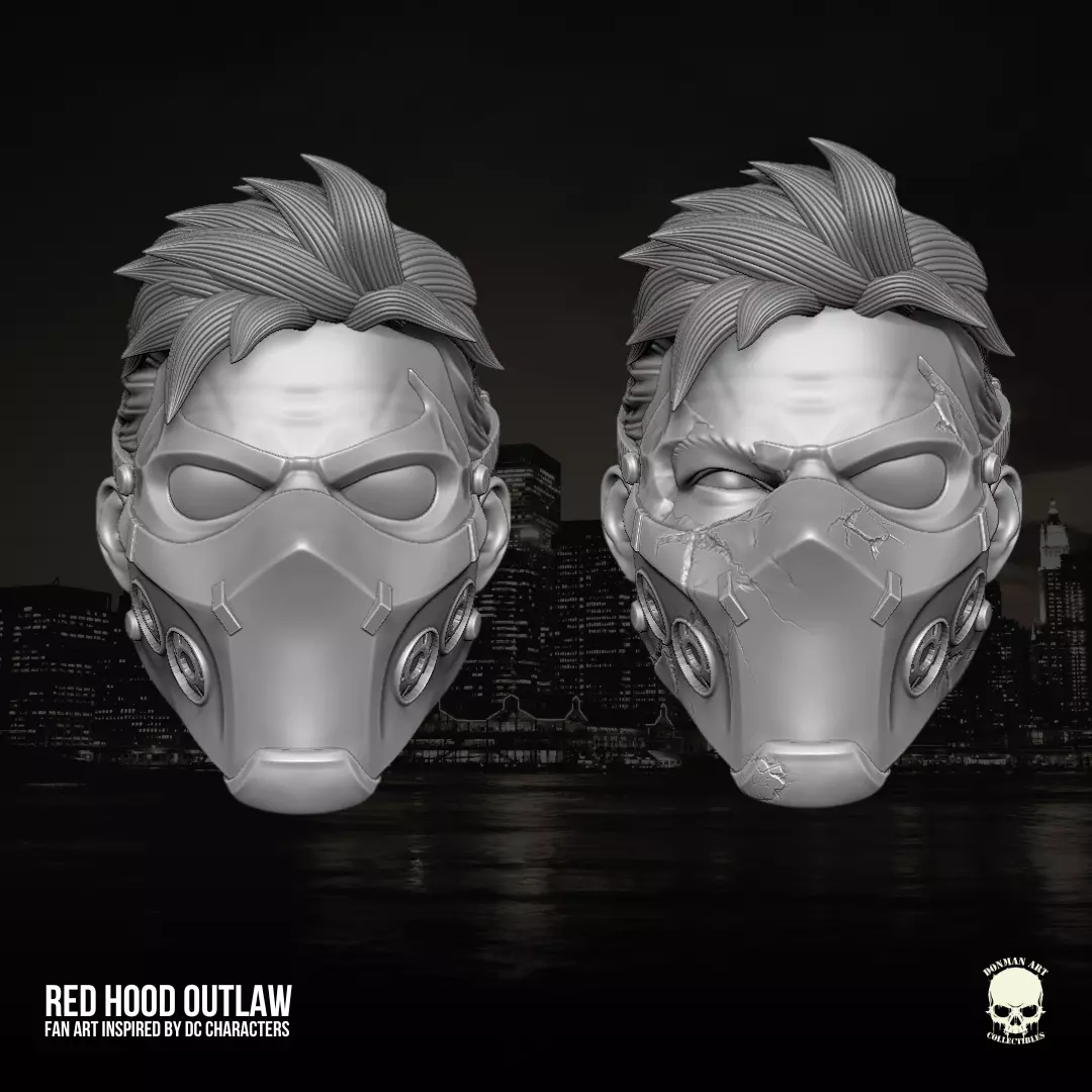 Red Hood Outlaw Fan art 3D printable File For Action Figures 3D print model