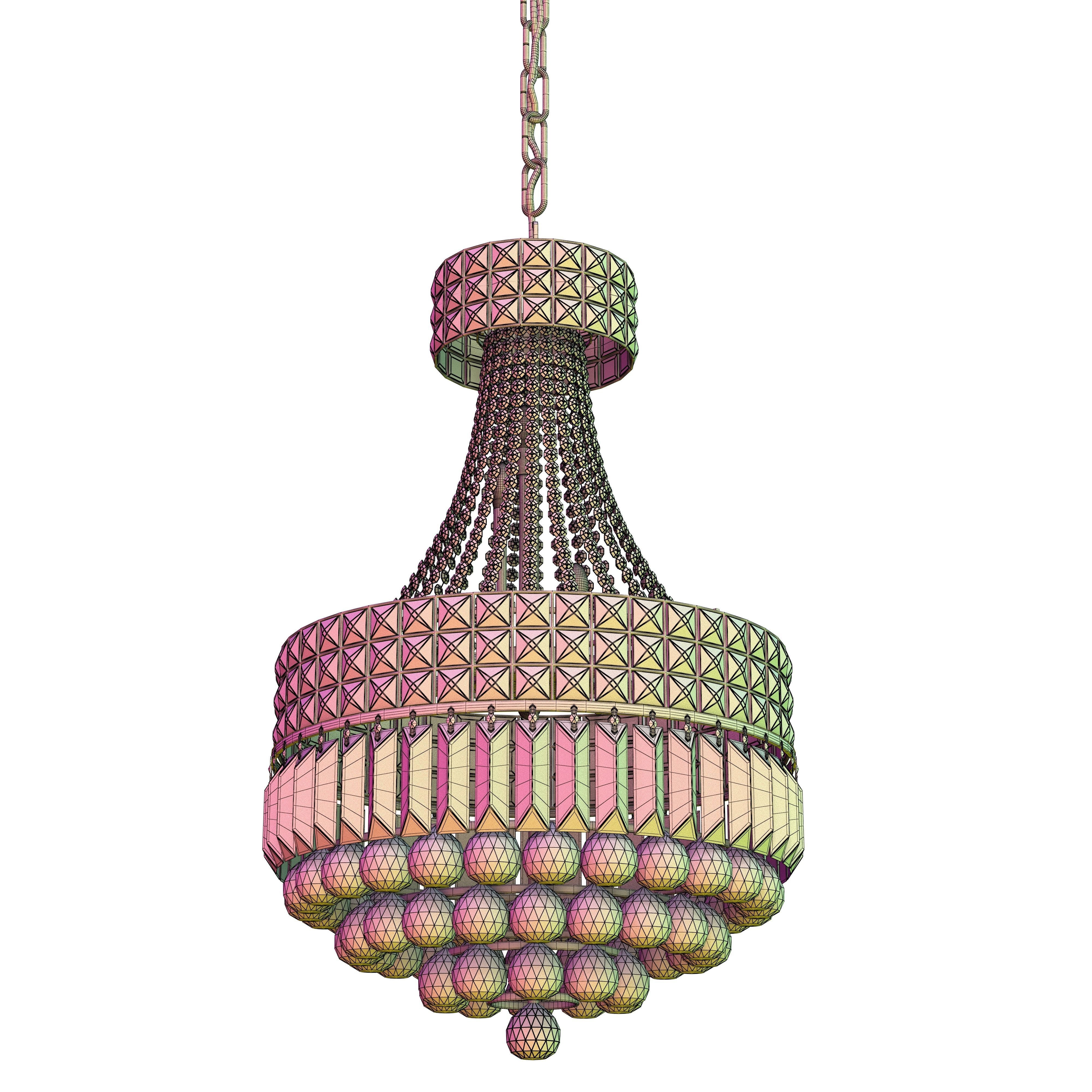 WABON Crystal Chandelier 3D model_4