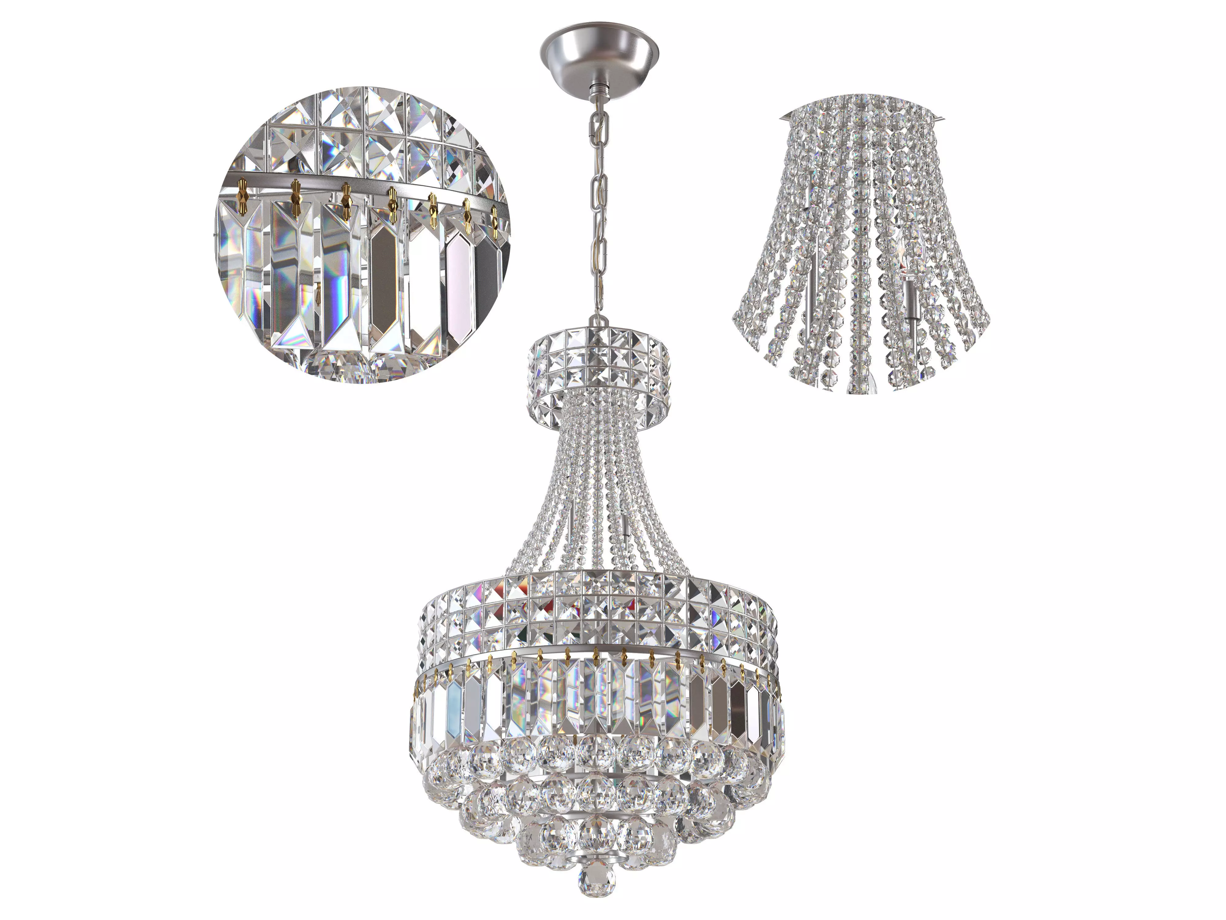 WABON Crystal Chandelier 3D model_0