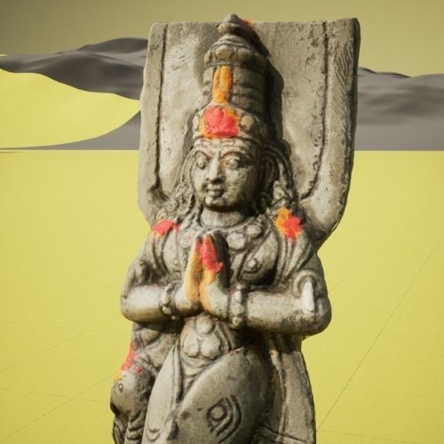 Ketu Navagraha God Idol 3D model_9