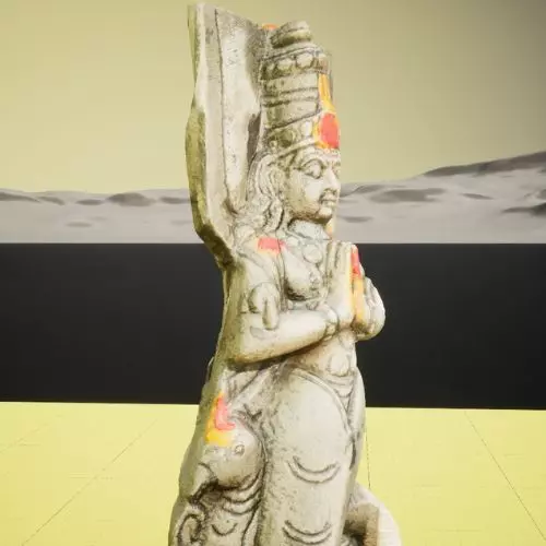 Ketu Navagraha God Idol 3D model_0