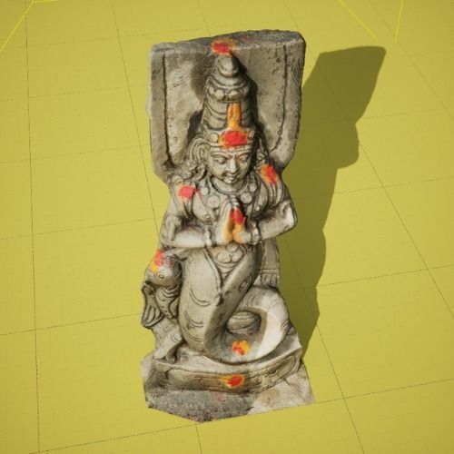 Ketu Navagraha God Idol 3D model_1
