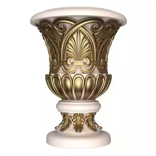 Flower Pot 010 White