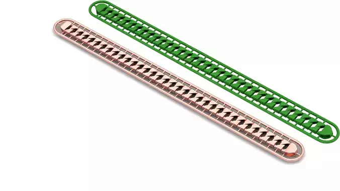 Cuban Chain 3D Printing Models highly sold  elegant design  8mm