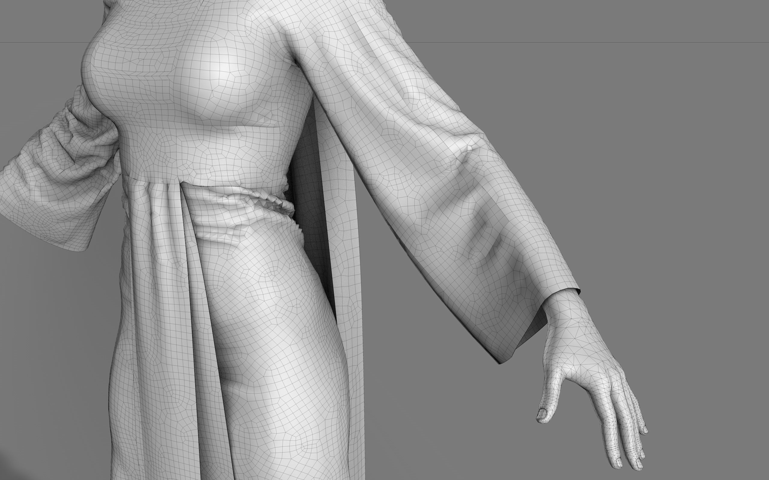 Ancient Egyptian Woman A-pose 3d Model 3D model_47