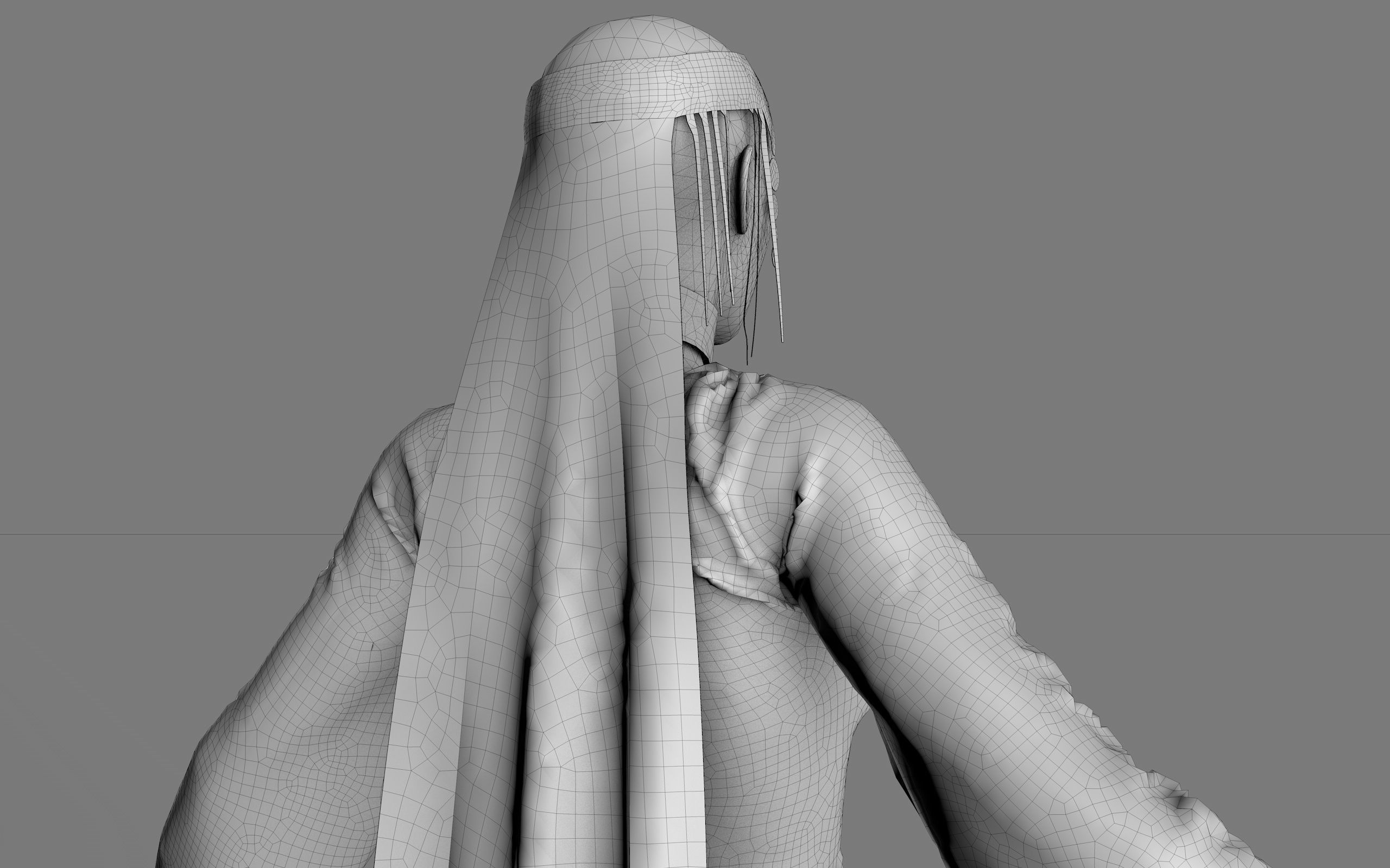 Ancient Egyptian Woman A-pose 3d Model 3D model_50