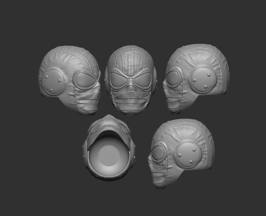 Spiderman Noir - Headsculpt for Action Figures 3D print model_1