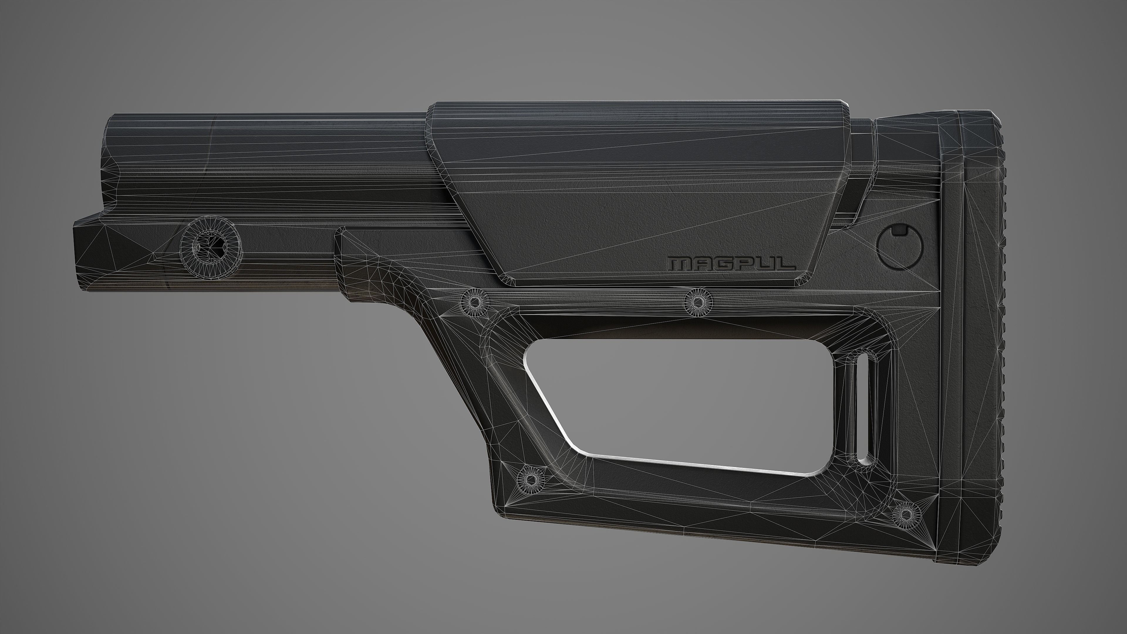 3D model MAGPUL - PRS Lite Stock - Replica VR / AR / low-poly | CGTrader