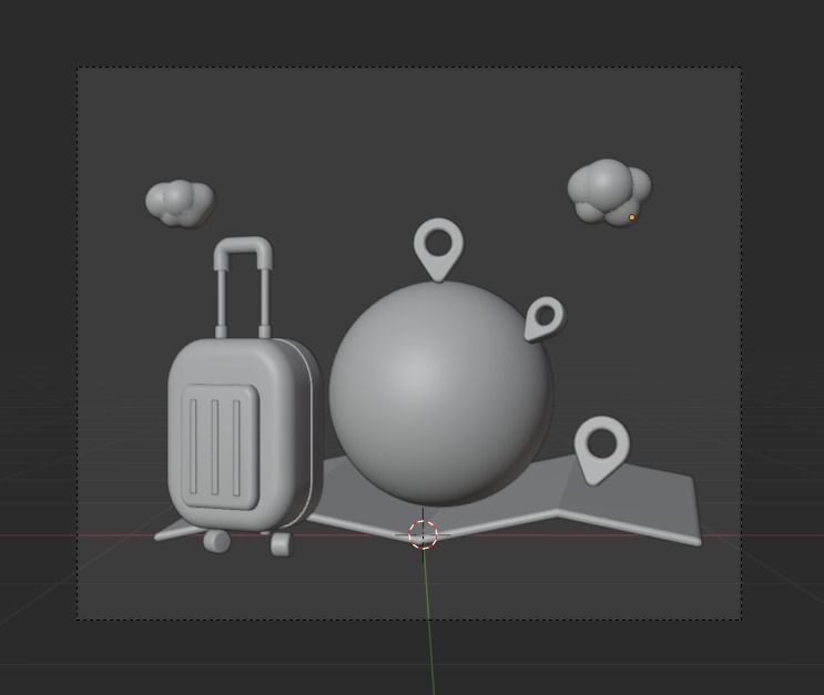 Travel 3d Illustration Icon Pack 3D model_16