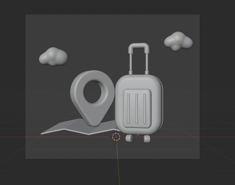 Travel 3d Illustration Icon Pack 3D model_19
