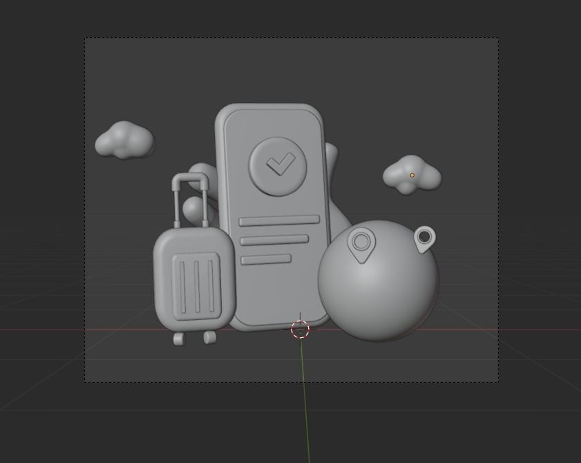 Travel 3d Illustration Icon Pack 3D model_22