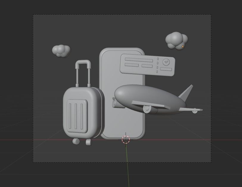 Travel 3d Illustration Icon Pack 3D model_15