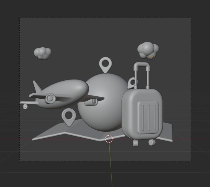 Travel 3d Illustration Icon Pack 3D model_17