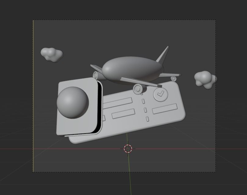 Travel 3d Illustration Icon Pack 3D model_12