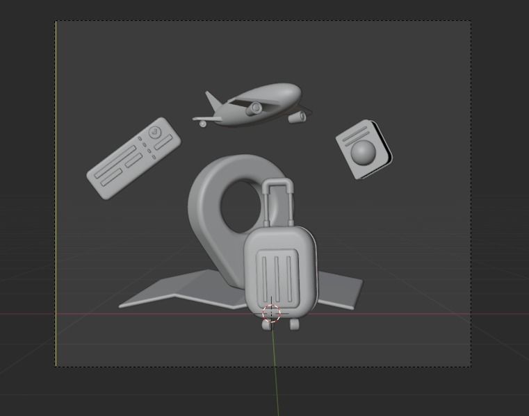 Travel 3d Illustration Icon Pack 3D model_23