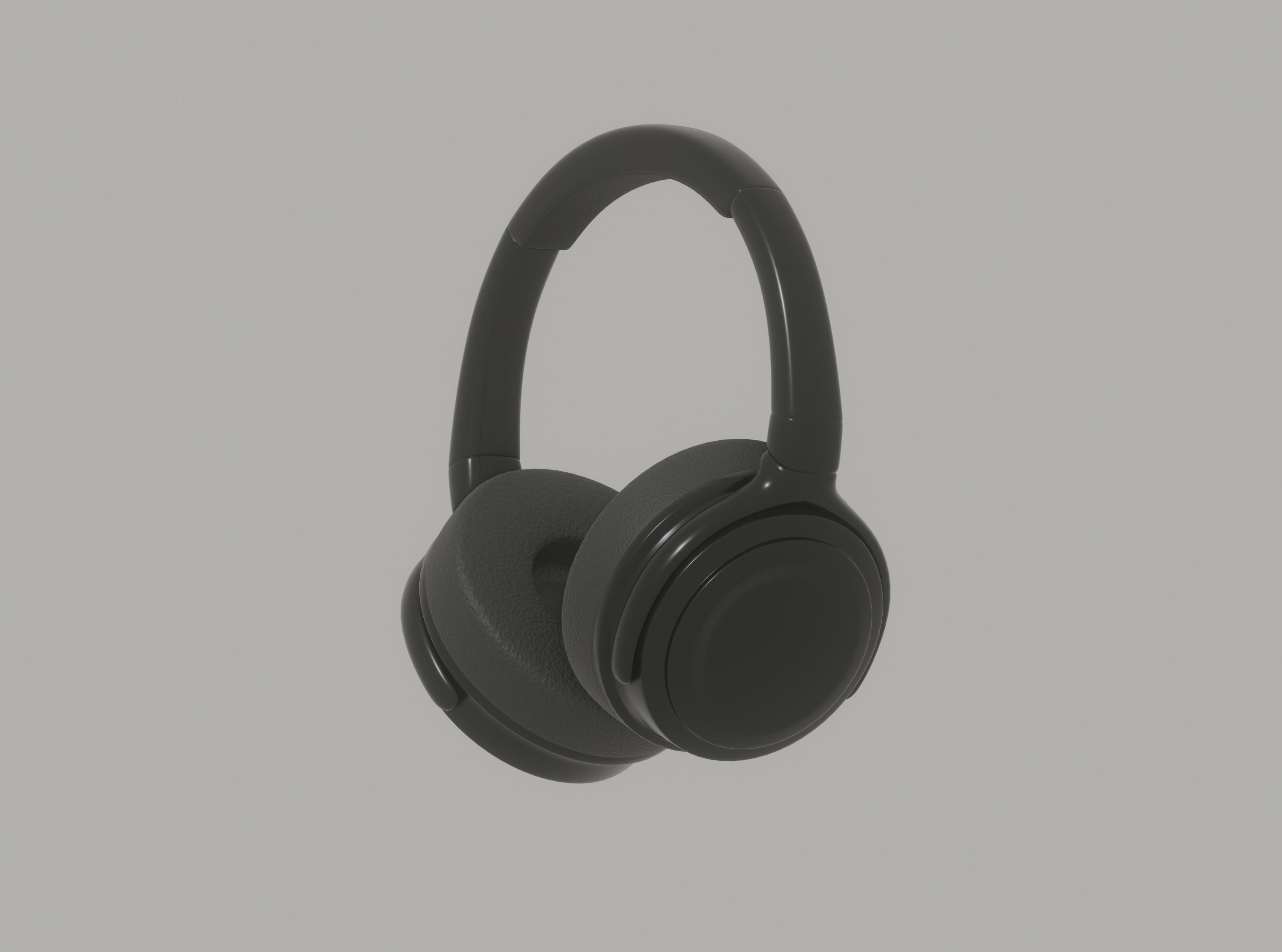 Bluetooth Headphones 3D model_3