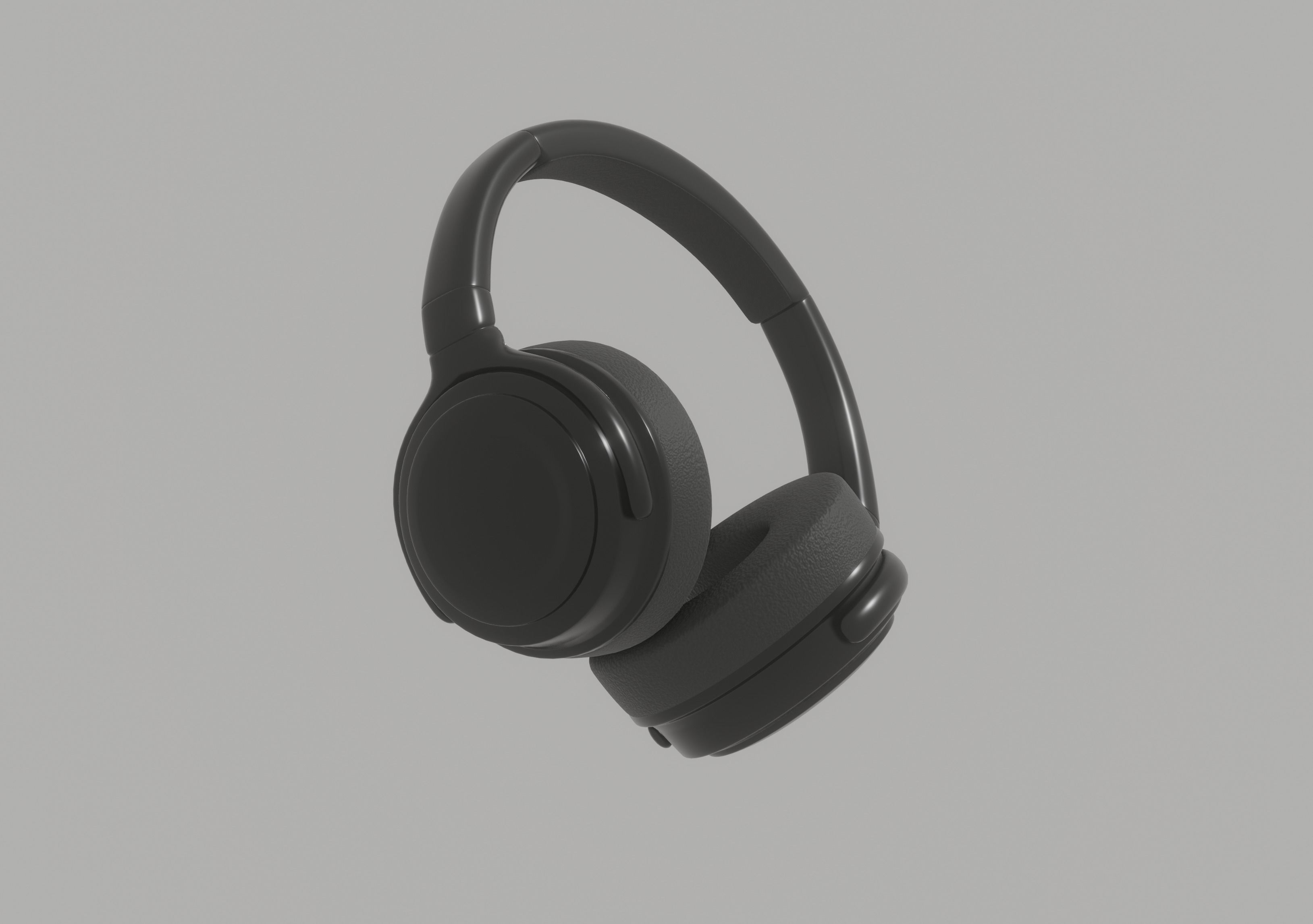 Bluetooth Headphones 3D model_5