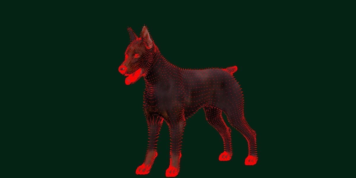 Dobermann Pinscher Dog Breed  3D model_11