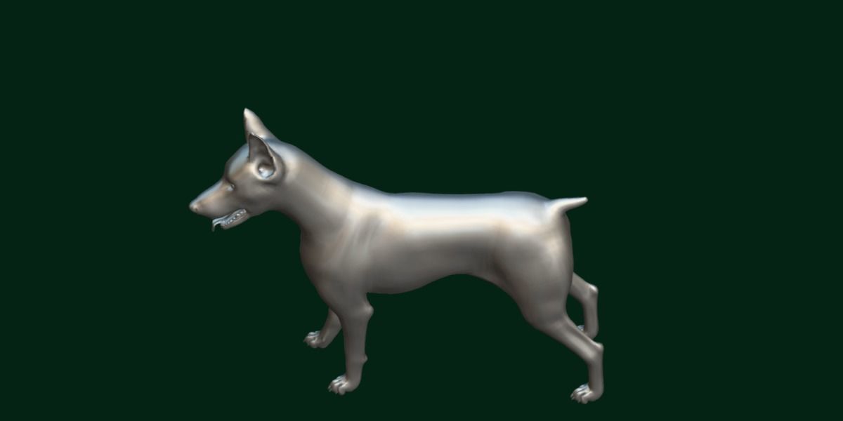 Dobermann Pinscher Dog Breed  3D model_8