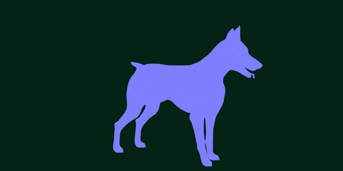 Dobermann Pinscher Dog Breed  3D model_21