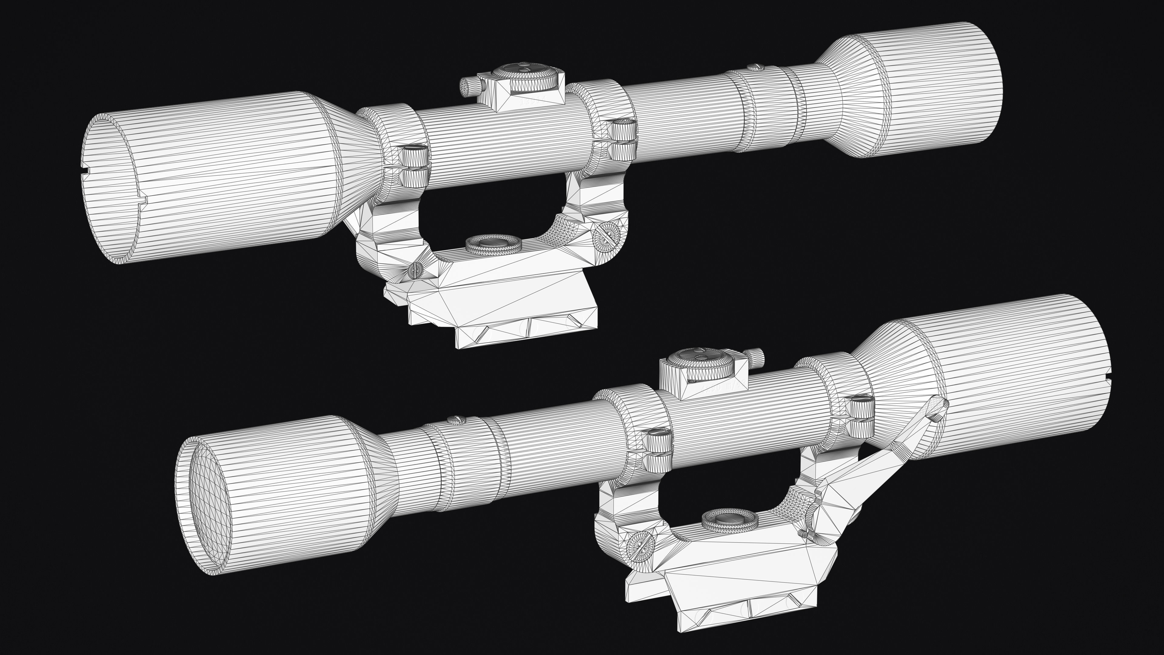 Finnish Mosin  Low-poly 3D model_10