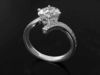 Solitaire ring with 5 head options 3D print model_5