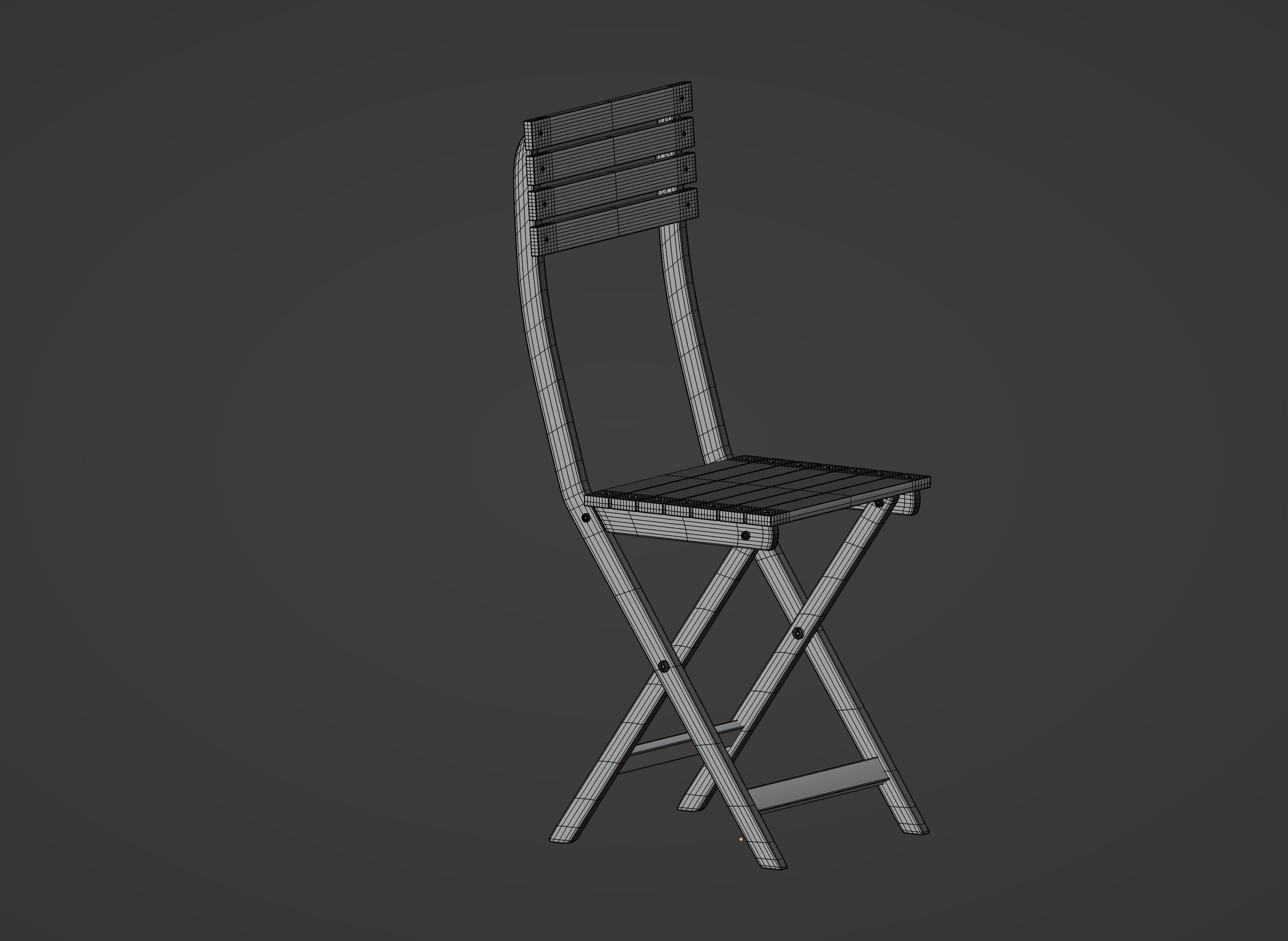 Folding Chair 3D model_17