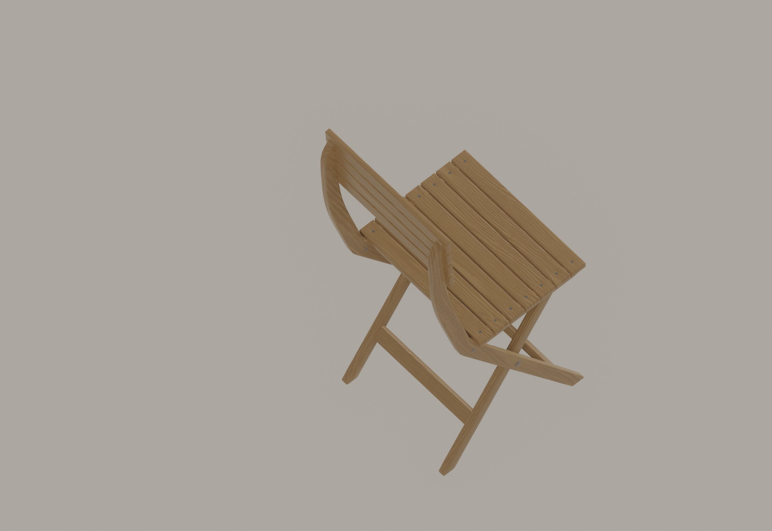 Folding Chair 3D model_10