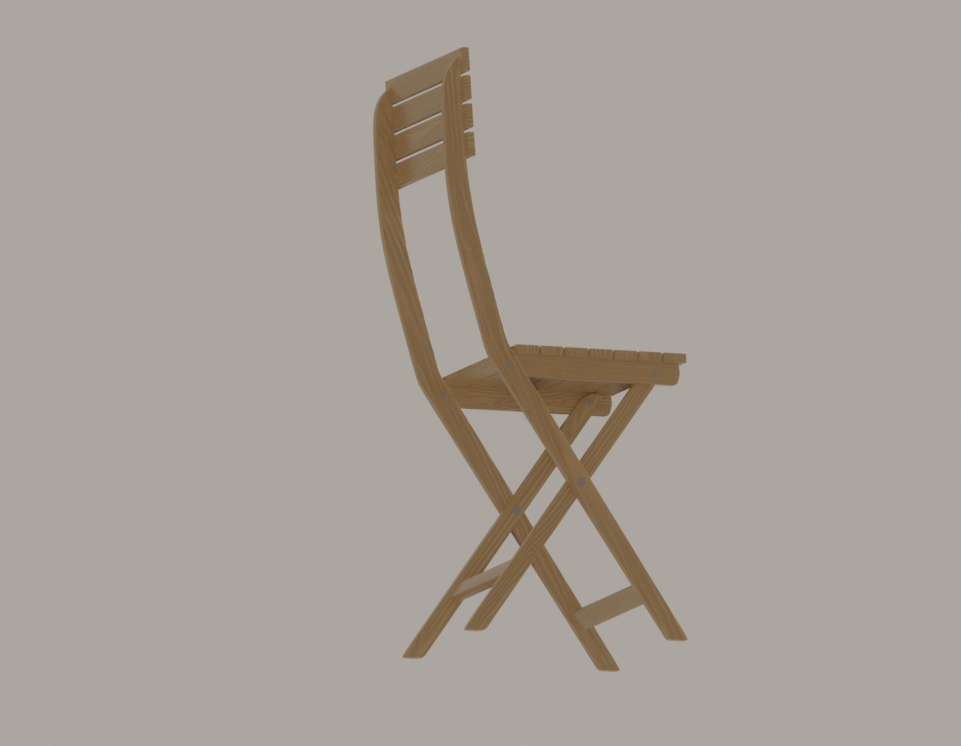 Folding Chair 3D model_9