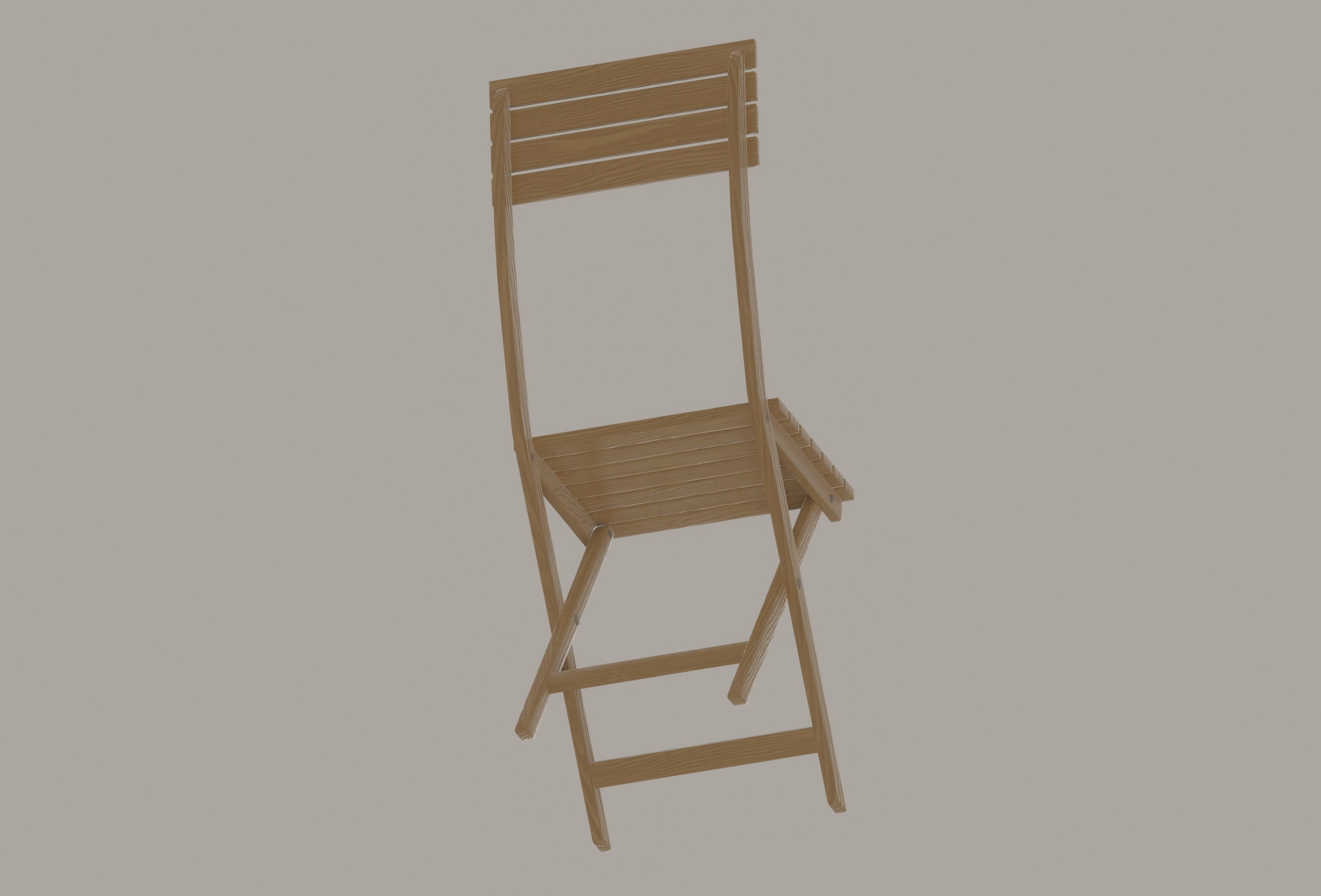 Folding Chair 3D model_8