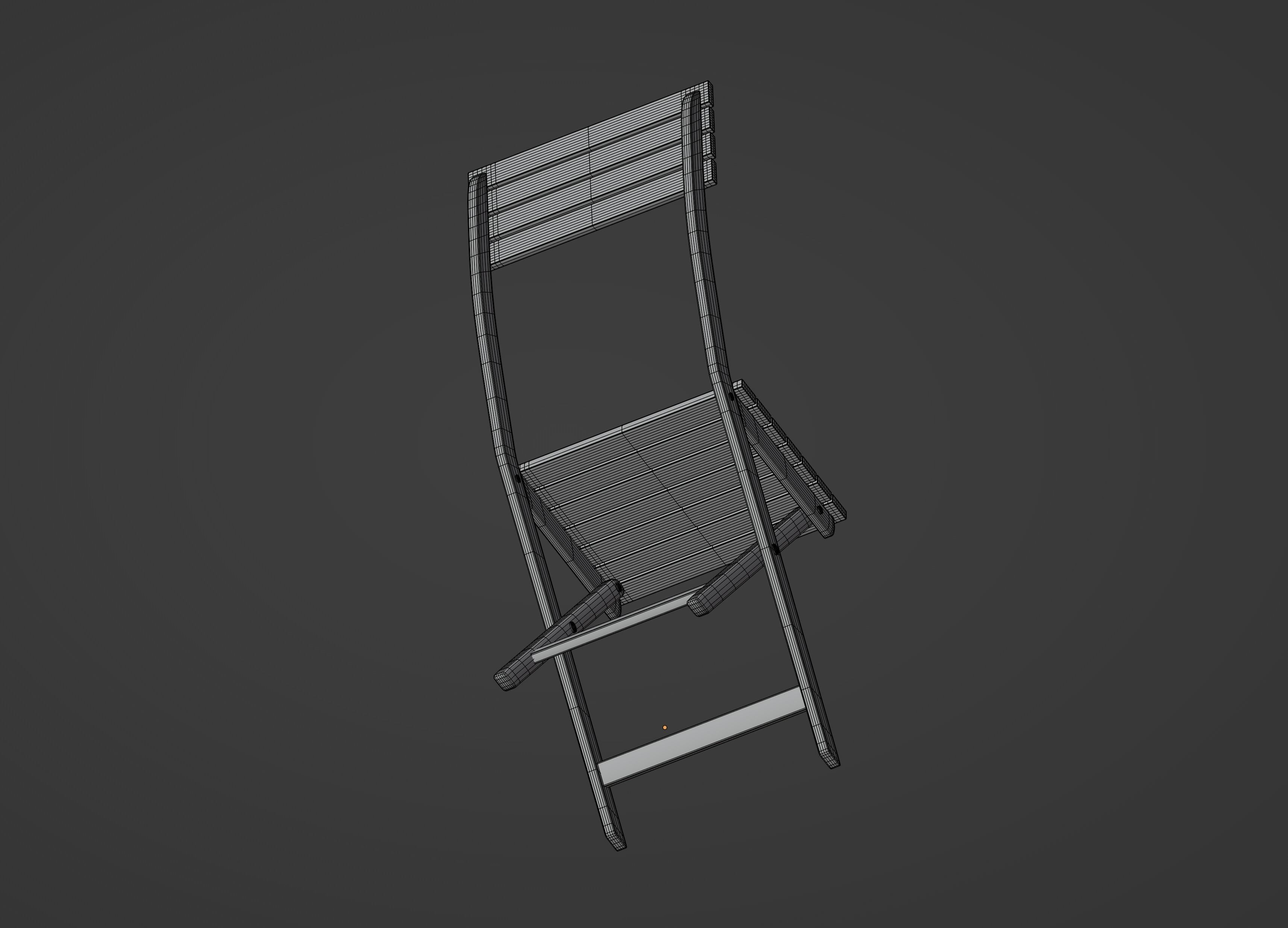 Folding Chair 3D model_18