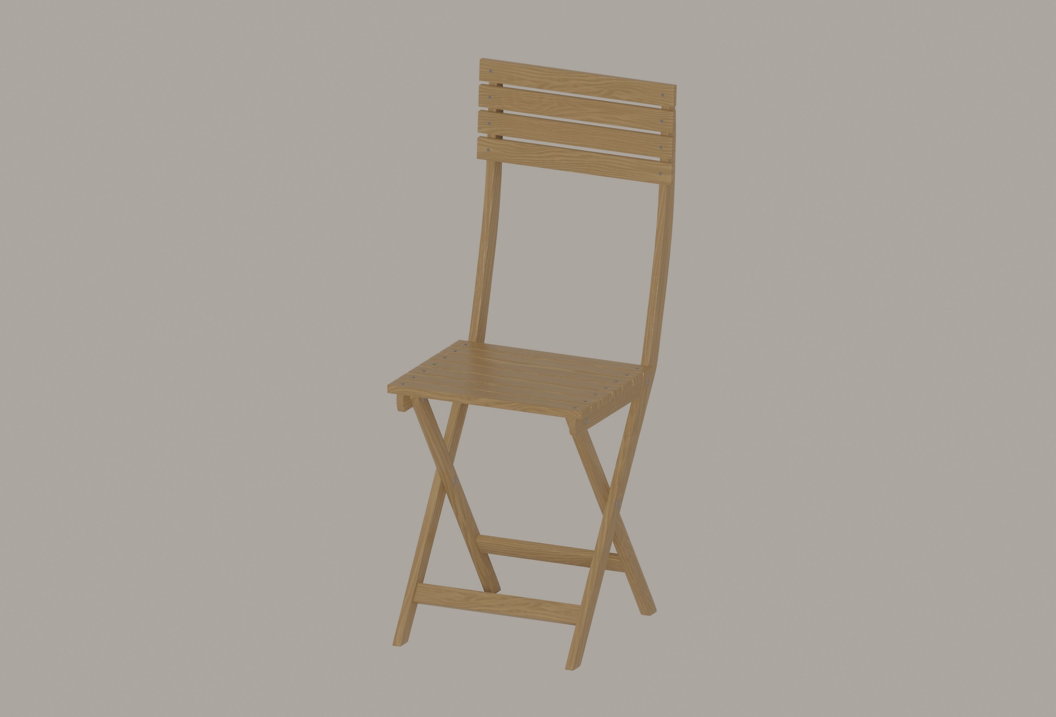 Folding Chair 3D model_1
