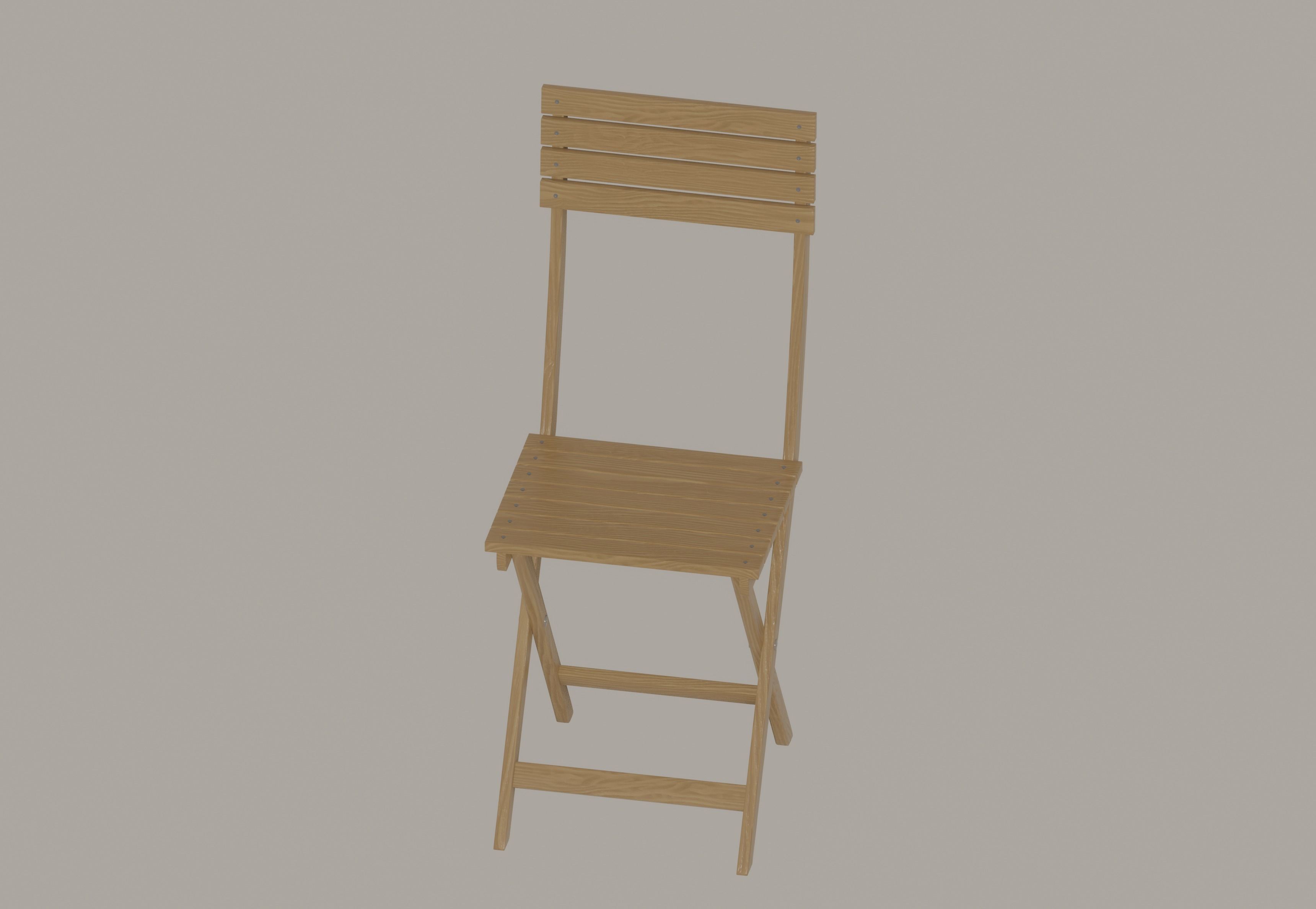 Folding Chair 3D model_2
