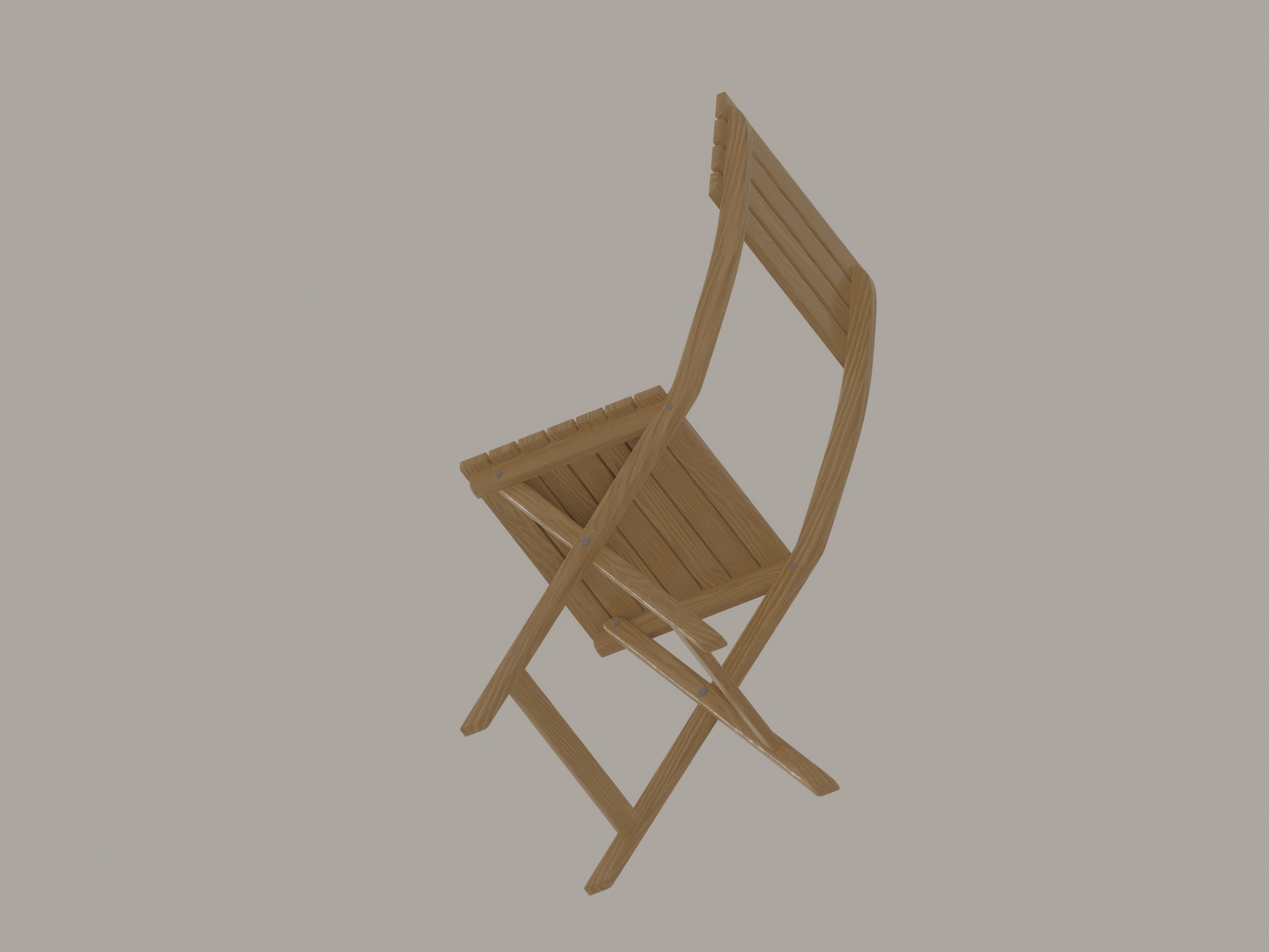 Folding Chair 3D model_7
