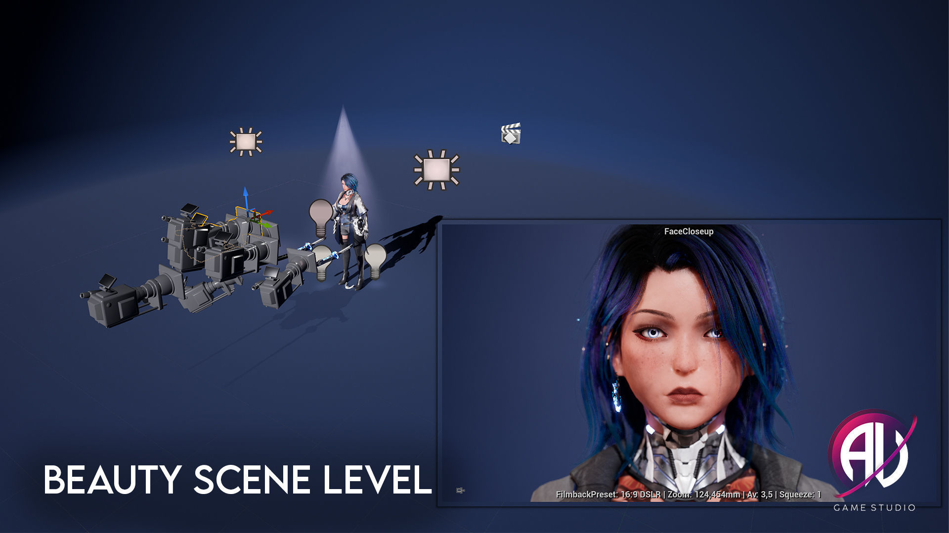 White Blossom - Scifi Cyberpunk Character Low-poly 3D model_11