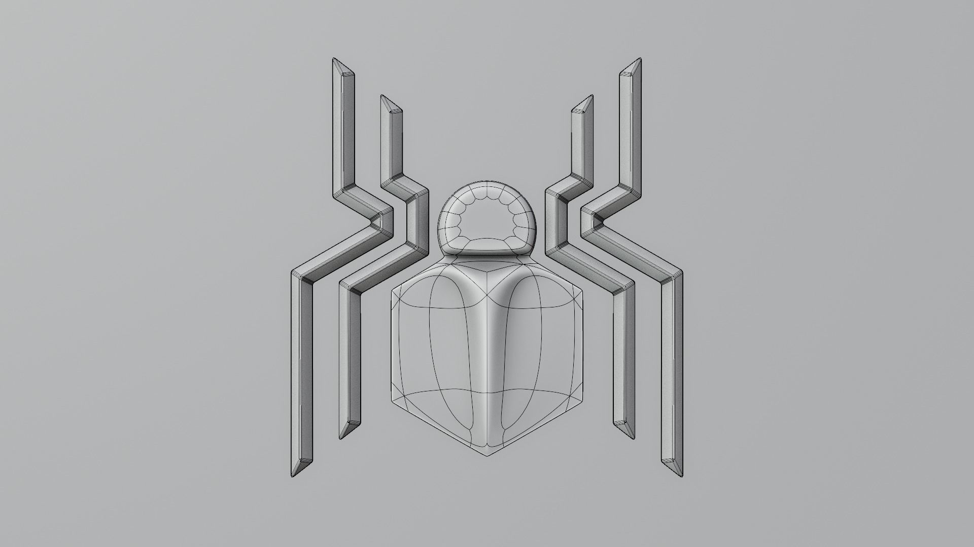 Inspired Spider Emblem - Realistic Superhero 3D Model 3D model_4