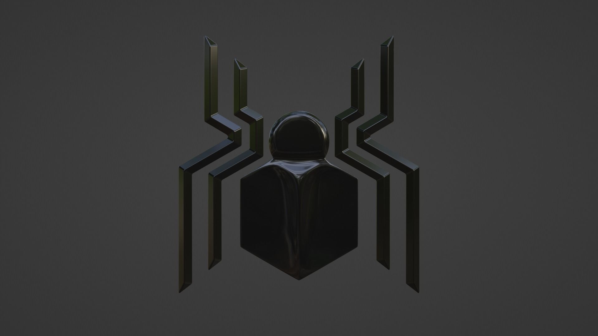 Inspired Spider Emblem - Realistic Superhero 3D Model 3D model_6