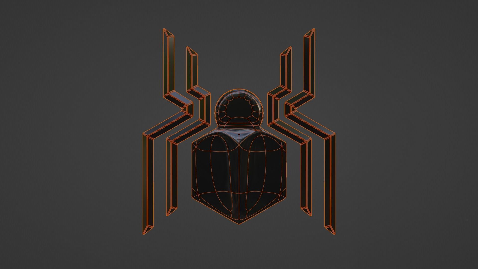 Inspired Spider Emblem - Realistic Superhero 3D Model 3D model_5